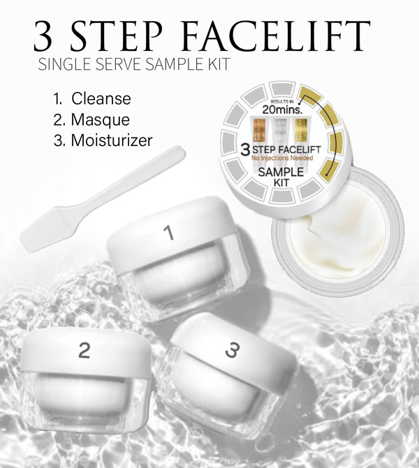 get a 3-step facelift sample trial kit